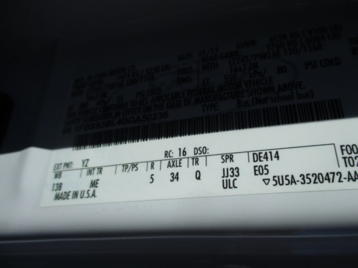 Photo of Sprinter for sale: 2013 FORD E350 by