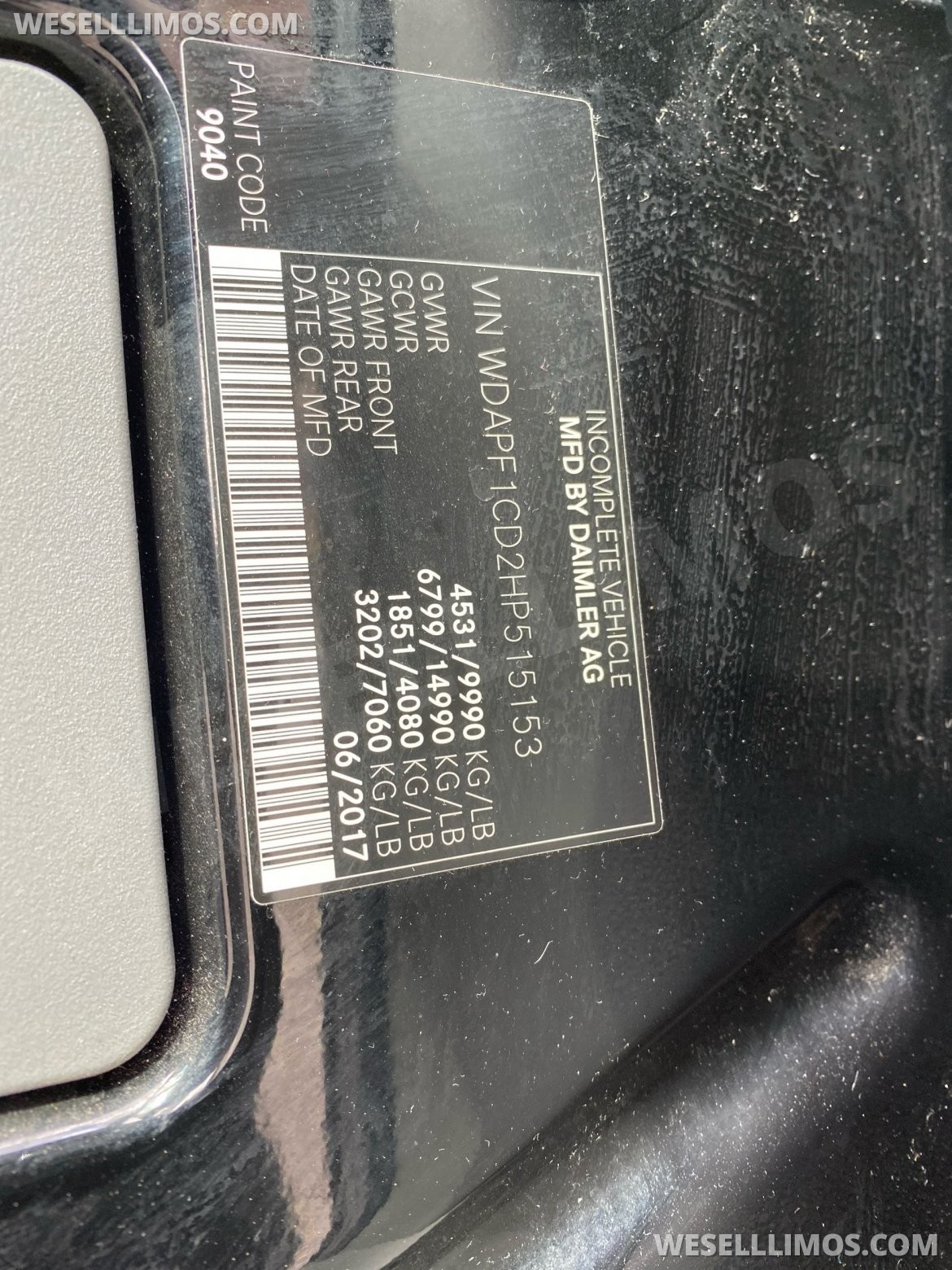 Photo of Sprinter for sale: 2017 Mercedes-Benz Sprinter 170&quot; by Smartliner