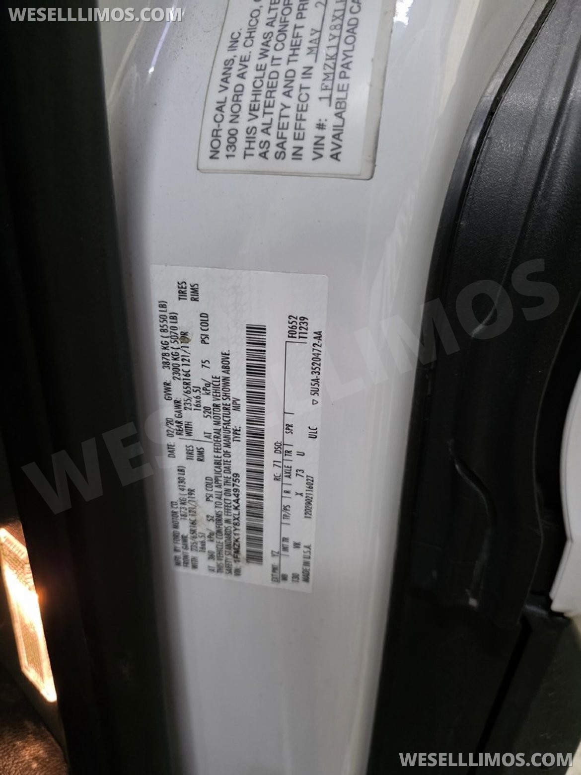 Photo of Sprinter for sale: 2020 Ford Transit luxury shuttle