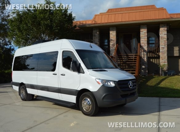 2025 Mercedes Sprinter Limo Party Bus - 18 passenger - 5yr / 100k mi Warranty