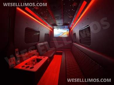 2025 Mercedes Sprinter Limo Party Bus - 18 passenger - 5yr / 100k mi Warranty