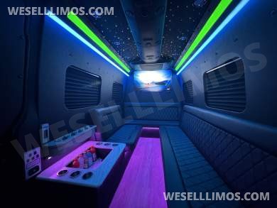 2025 Mercedes Sprinter Limo Party Bus - 18 passenger - 5yr / 100k mi Warranty
