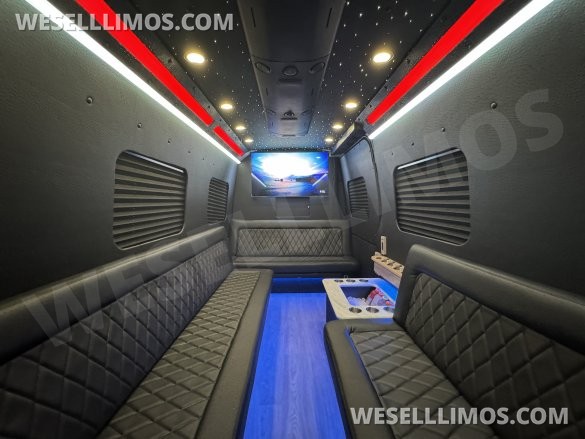 2025 Mercedes Sprinter Limo Party Bus - 18 passenger - 5yr / 100k mi Warranty