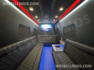 2025 Mercedes Sprinter Limo Party Bus - 18 passenger - 5yr / 100k mi Warranty