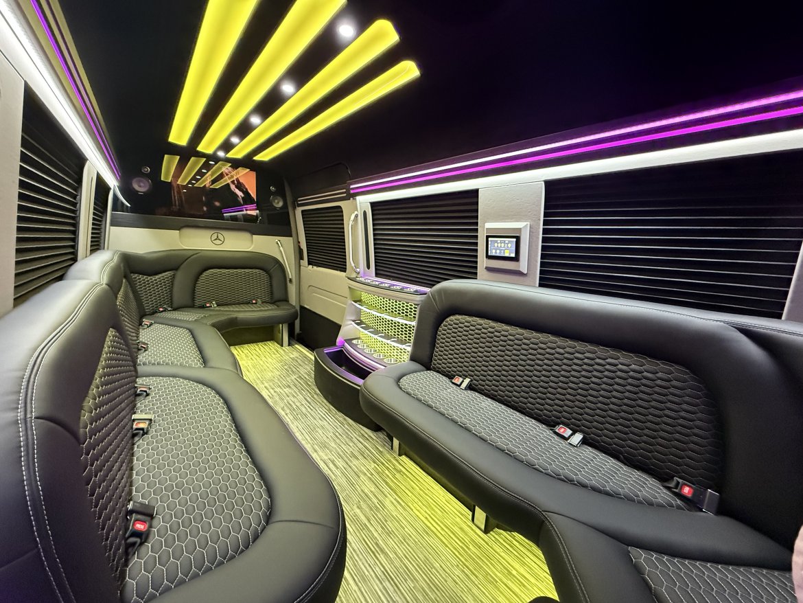 Sprinter for sale: 2025 Mercedes-Benz 14 Passenger Limo 170&quot; by First Class Customs, Inc.