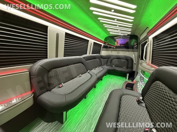 2025 First Class Customs, Inc. Mercedes-Benz 14 Passenger Limo Sprinter