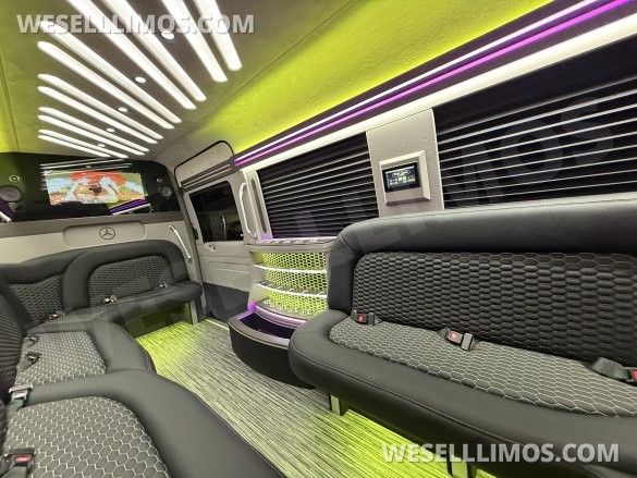 2025 First Class Customs, Inc. Mercedes-Benz 14 Passenger Limo Sprinter