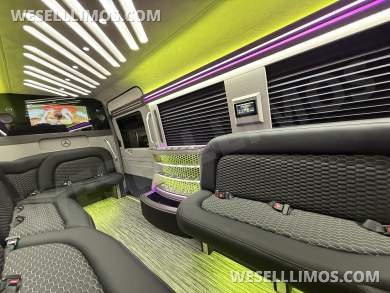 2025 First Class Customs, Inc. Mercedes-Benz 14 Passenger Limo Sprinter