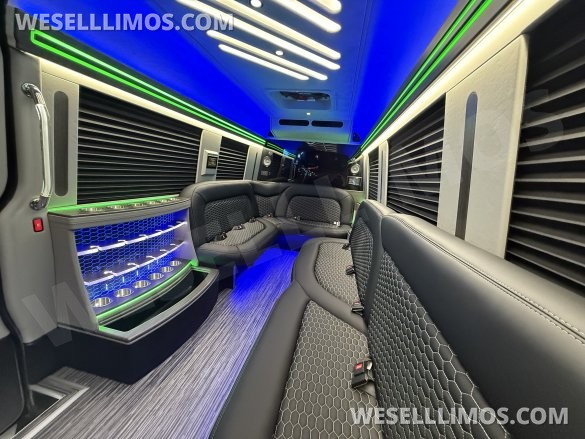 2025 First Class Customs, Inc. Mercedes-Benz 14 Passenger Limo Sprinter