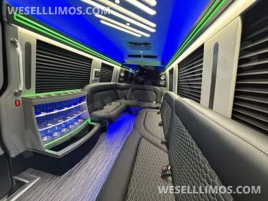 2025 First Class Customs, Inc. Mercedes-Benz 14 Passenger Limo Sprinter