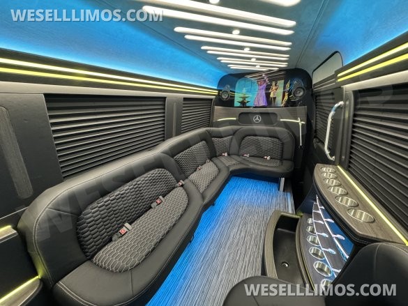 2025 First Class Customs, Inc. Mercedes-Benz 12 Passenger Limo Sprinter