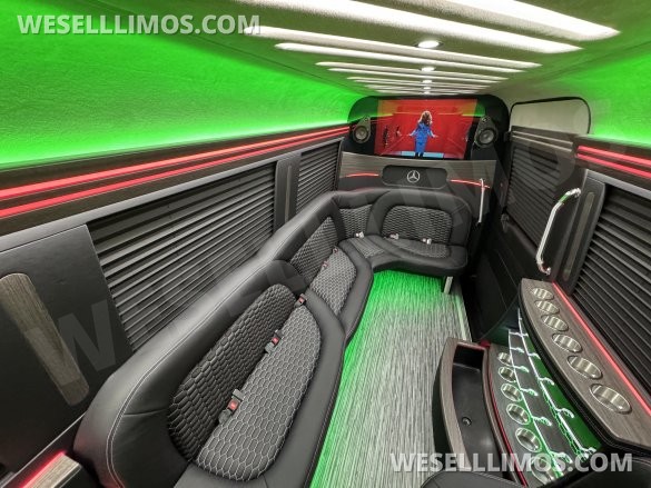 2025 First Class Customs, Inc. Mercedes-Benz 12 Passenger Limo Sprinter