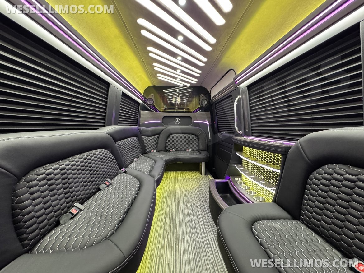 Sprinter for sale: 2025 Mercedes-Benz 12 Passenger Limo 170" by First Class Customs, Inc.