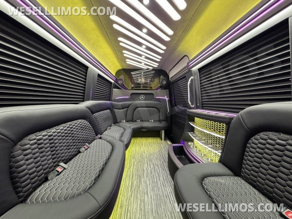 2025 First Class Customs, Inc. Mercedes-Benz 12 Passenger Limo Sprinter