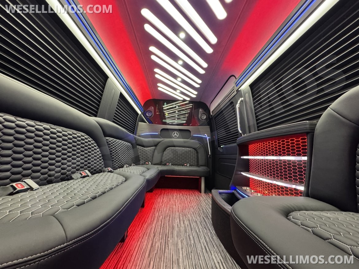 Photo of Sprinter for sale: 2025 Mercedes-Benz 12 Passenger Limo 170" by First Class Customs, Inc.