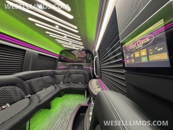 2025 First Class Customs, Inc. Mercedes-Benz 12 Passenger Limo Sprinter