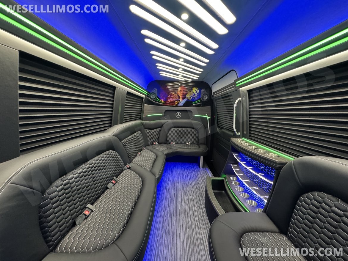 Photo of Sprinter for sale: 2025 Mercedes-Benz 12 Passenger Limo 170" by First Class Customs, Inc.