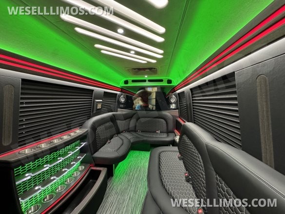 2025 First Class Customs, Inc. Mercedes-Benz 12 Passenger Limo Sprinter