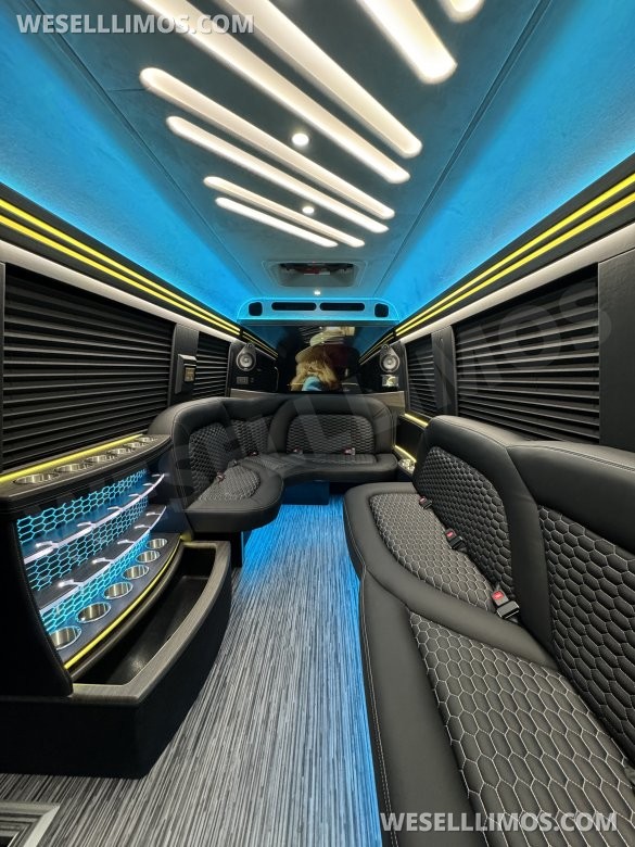 2025 First Class Customs, Inc. Mercedes-Benz 12 Passenger Limo Sprinter