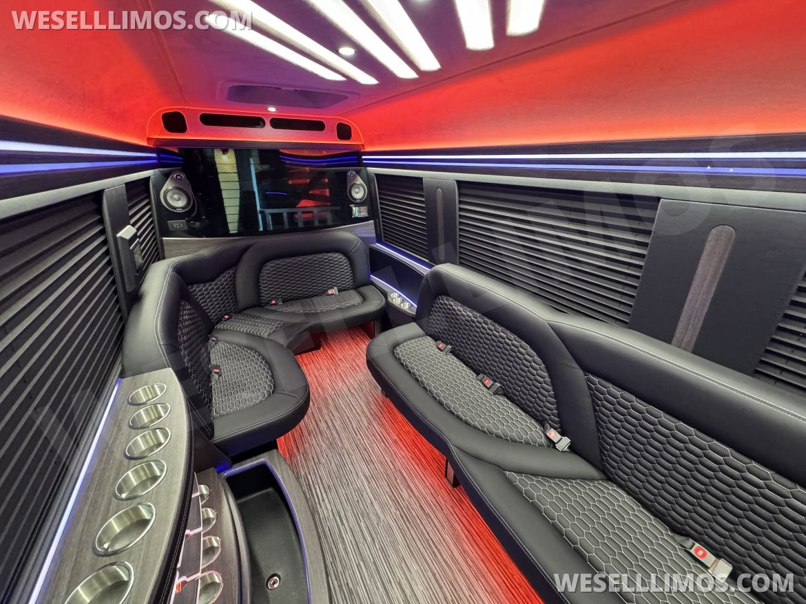 Photo of Sprinter for sale: 2025 Mercedes-Benz 12 Passenger Limo 170" by First Class Customs, Inc.