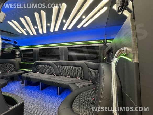 2025 First Class Customs, Inc. Mercedes-Benz 12 Passenger Limo Sprinter