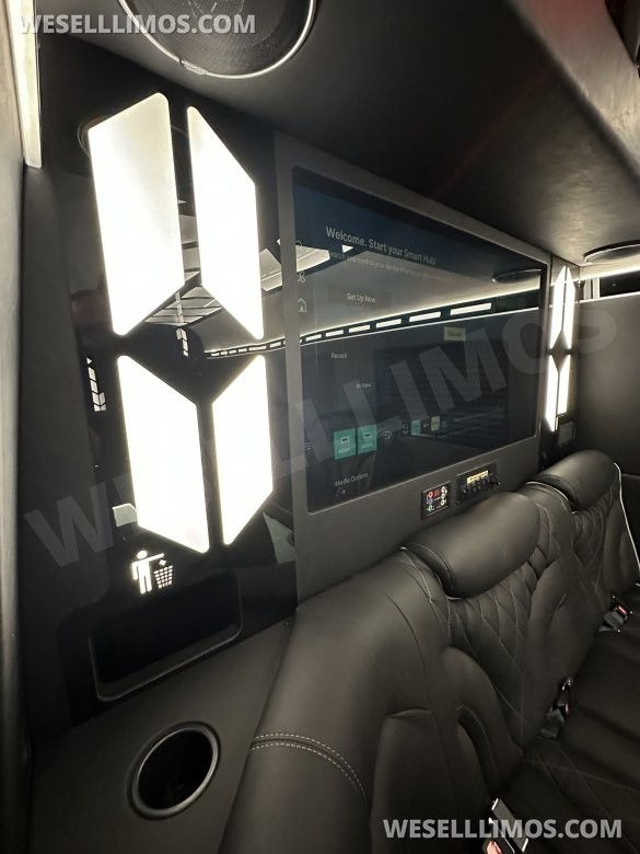 Wild Light Show 14 passenger Limousine Style  LimoLand  Mercedes-Benz Sprinter