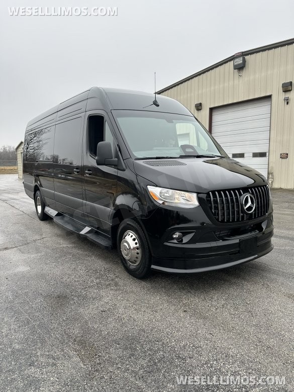 Wild Light Show 14 passenger Limousine Style  LimoLand  Mercedes-Benz Sprinter