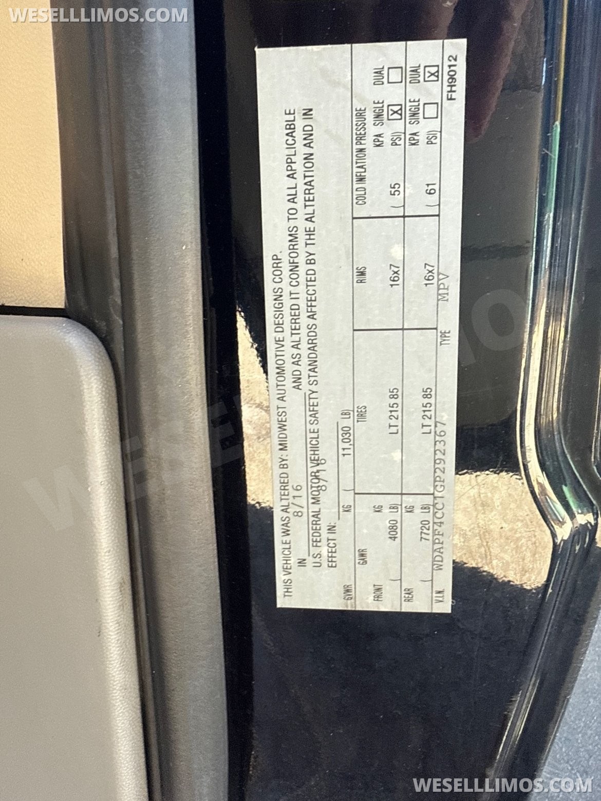 Photo of Sprinter for sale: 2016 Mercedes-Benz Sprinter 170" by Midwest Automotive