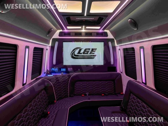 LGE Coachworks Mercedes-Benz Sprinter 13 Rear Passenger Limo Bus
