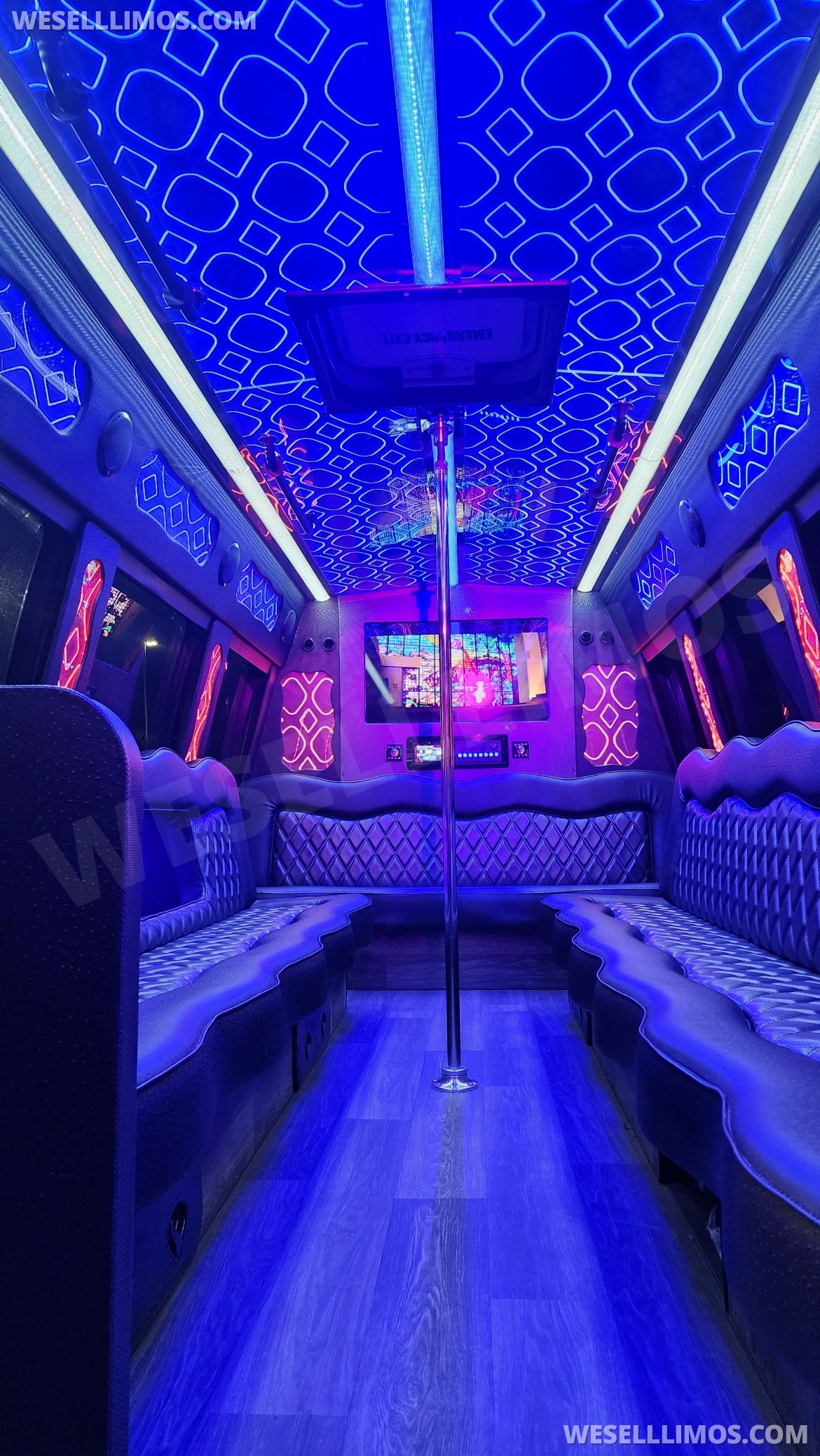 Photo of Limo Bus for sale: 2018 Ford E450 306&quot; by First Class Coachworks Riverside California