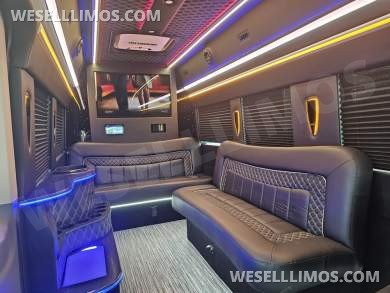 2023 Global Motor Coach Ford Transit Limo - Only 2,900 Miles