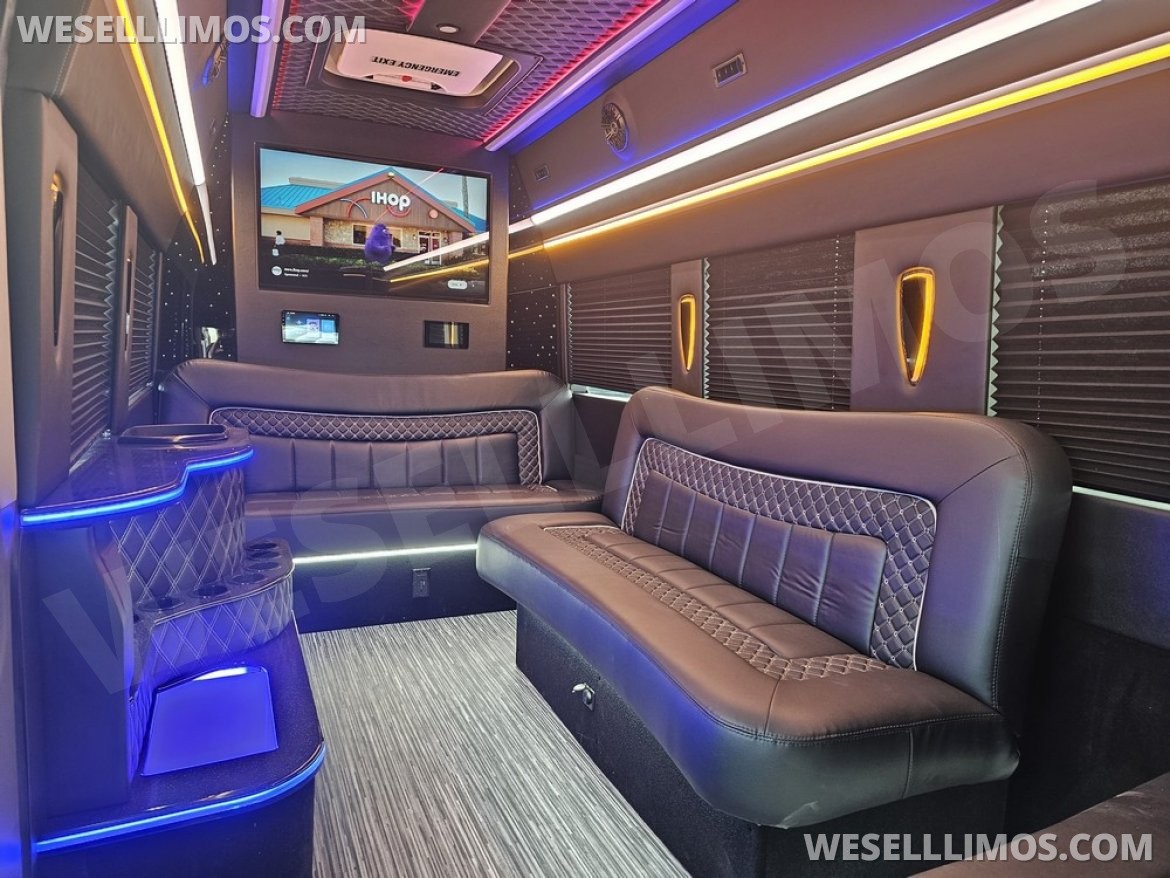 Photo of Limo Bus for sale: 2023 Ford Transit 350 Dual Rear Wheels 264" by Global Motor Coach