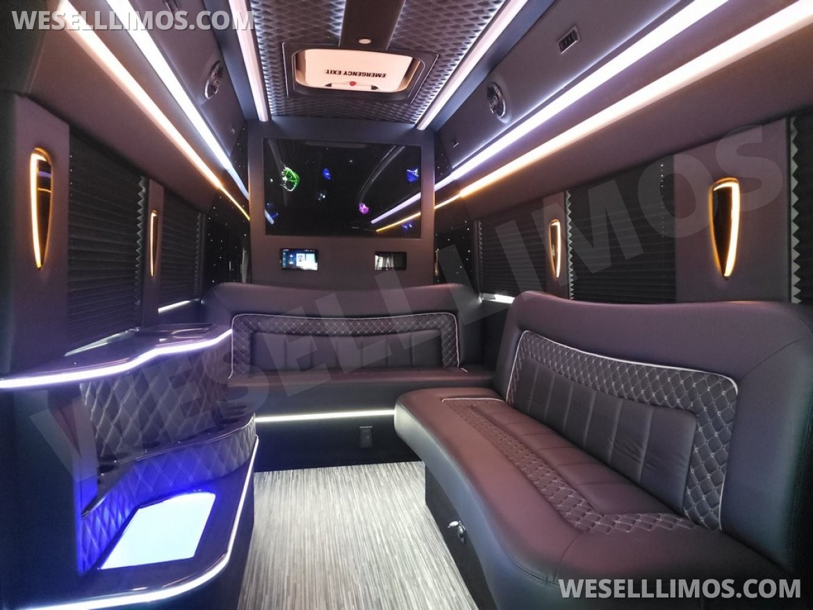 Photo of Limo Bus for sale: 2023 Ford Transit 350 Dual Rear Wheels 264" by Global Motor Coach