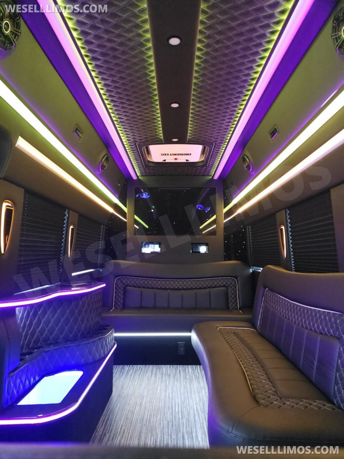 Photo of Limo Bus for sale: 2023 Ford Transit 350 Dual Rear Wheels 264" by Global Motor Coach