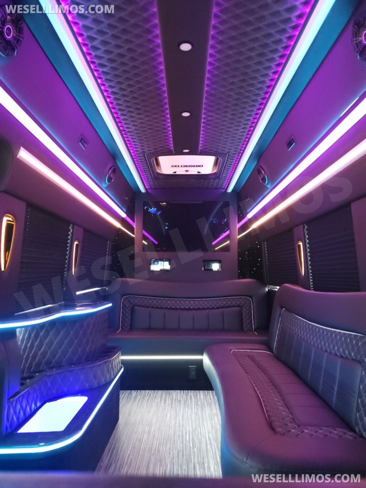 Photo of Limo Bus for sale: 2023 Ford Transit 350 Dual Rear Wheels 264" by Global Motor Coach