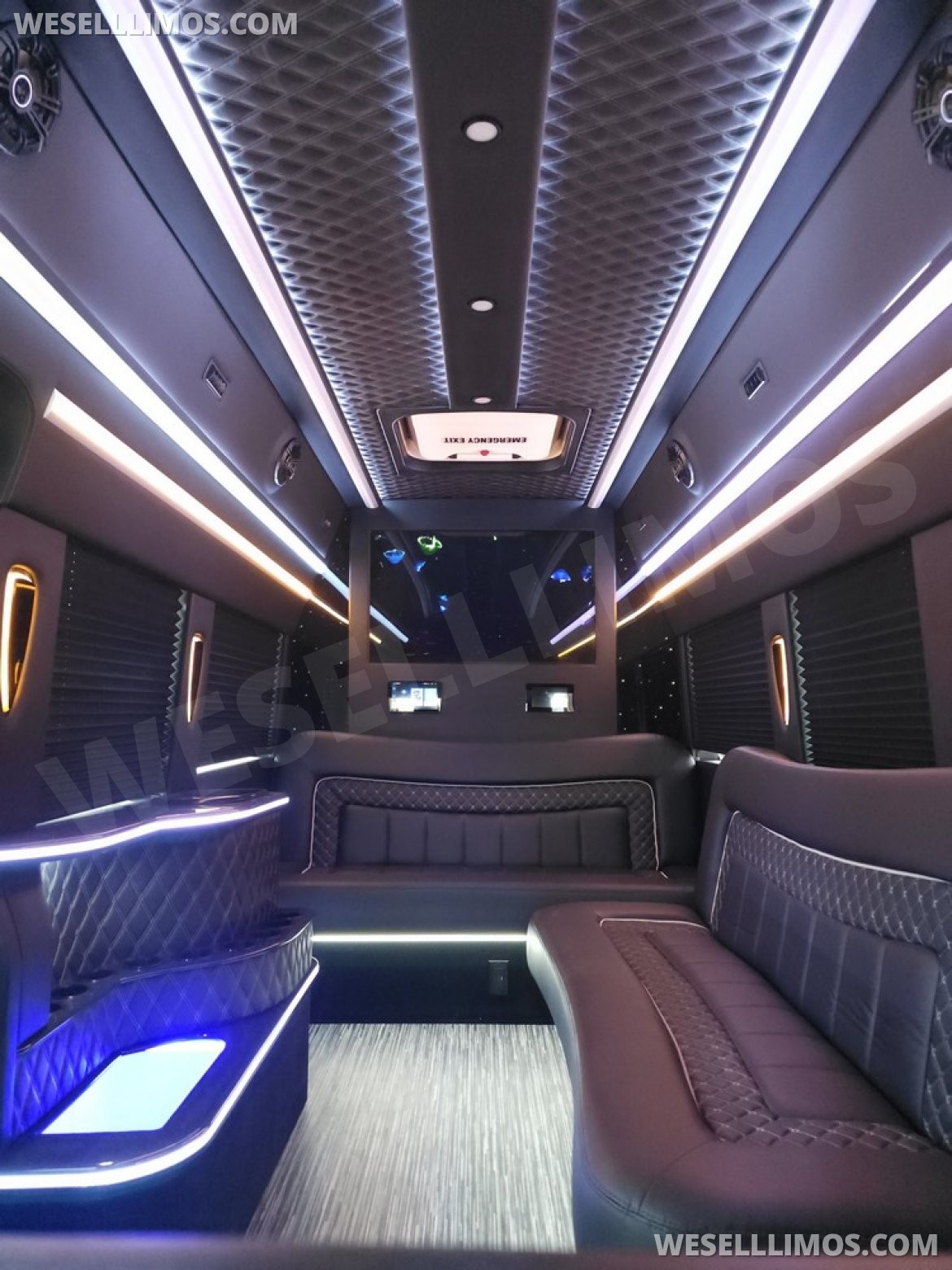 Photo of Limo Bus for sale: 2023 Ford Transit 350 Dual Rear Wheels 264" by Global Motor Coach