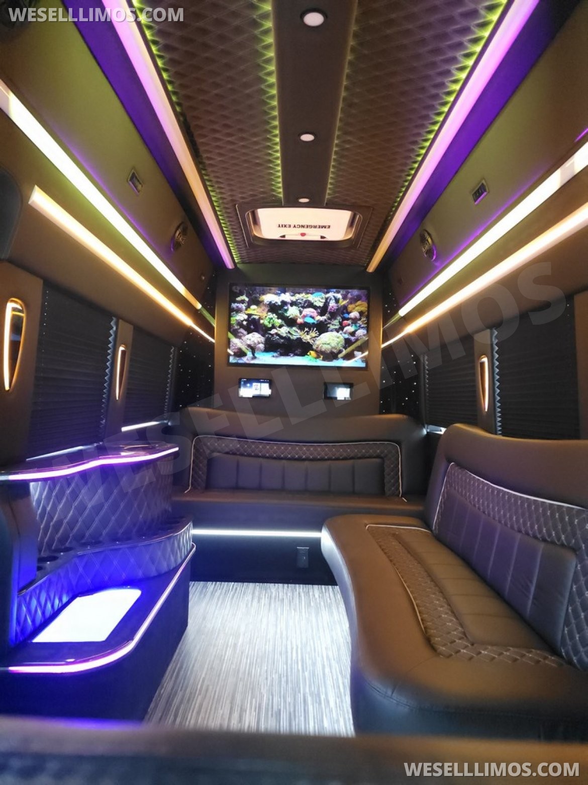 Photo of Limo Bus for sale: 2023 Ford Transit 350 Dual Rear Wheels 264" by Global Motor Coach