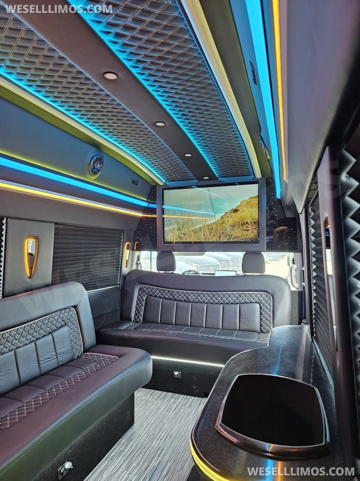 Photo of Limo Bus for sale: 2023 Ford Transit 350 Dual Rear Wheels 264" by Global Motor Coach