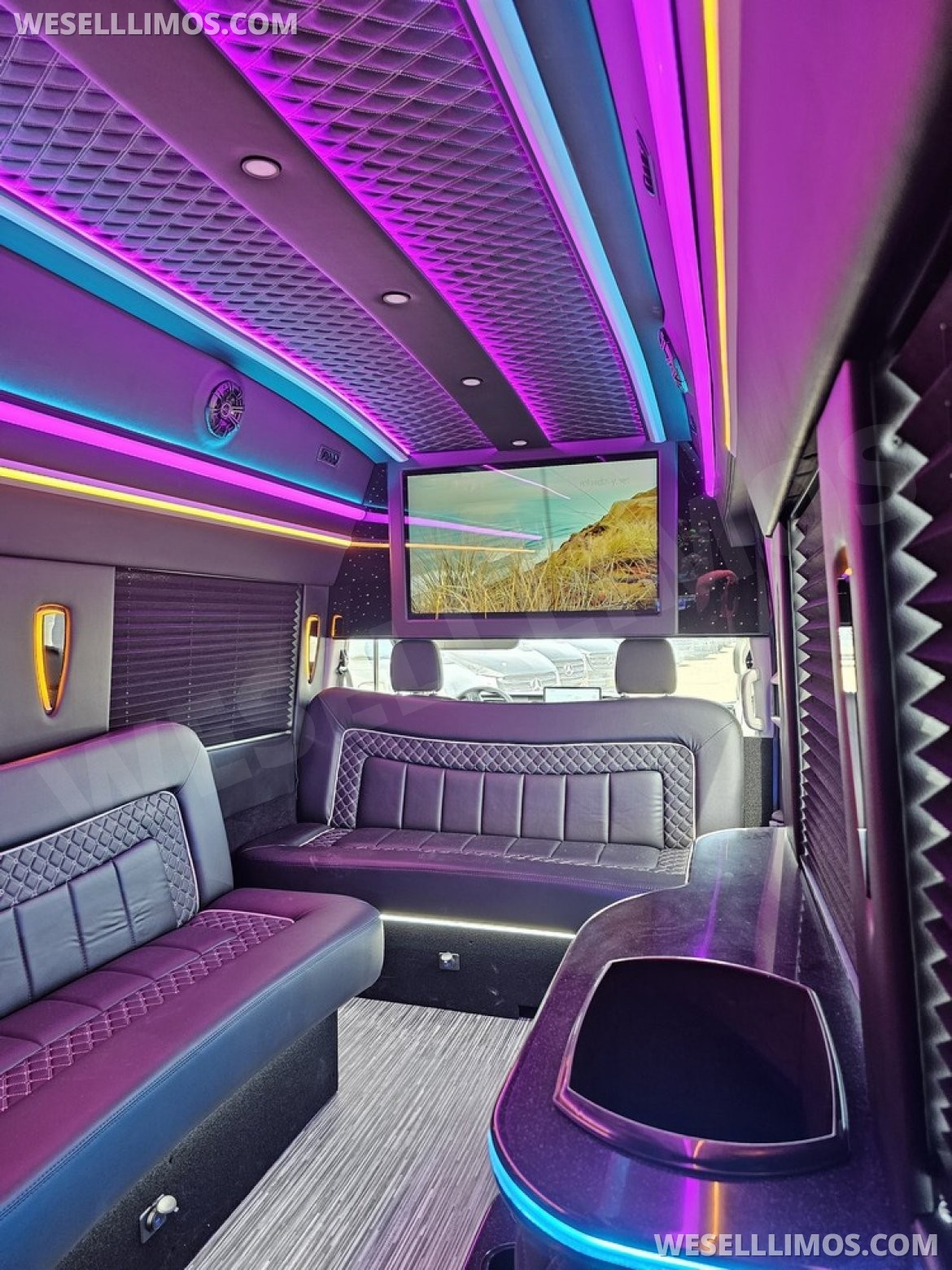 Photo of Limo Bus for sale: 2023 Ford Transit 350 Dual Rear Wheels 264" by Global Motor Coach