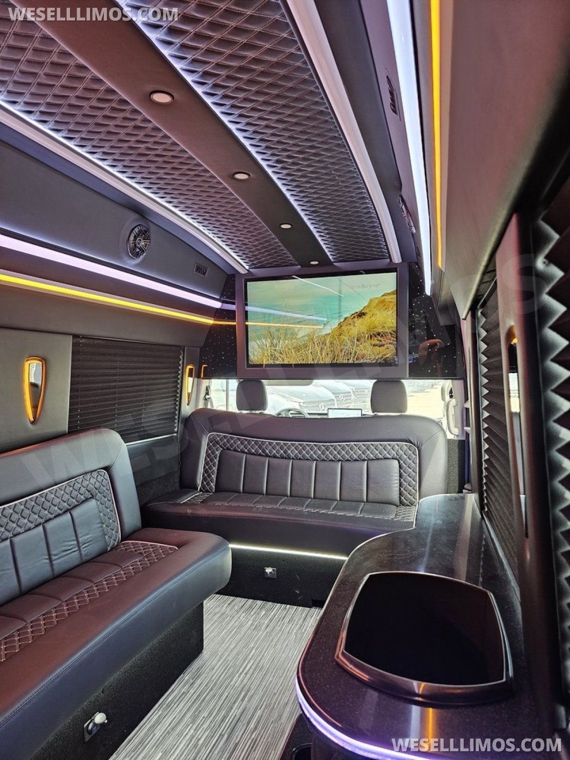 Photo of Limo Bus for sale: 2023 Ford Transit 350 Dual Rear Wheels 264" by Global Motor Coach