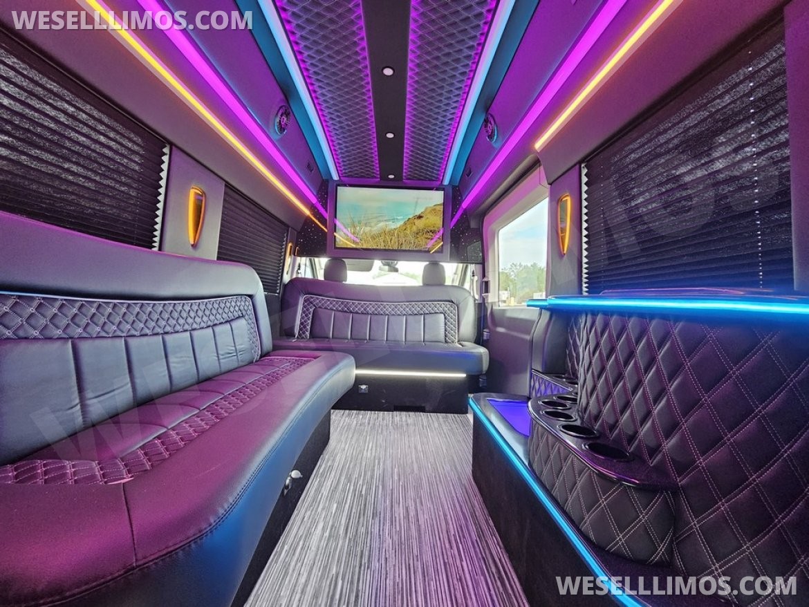Photo of Limo Bus for sale: 2023 Ford Transit 350 Dual Rear Wheels 264" by Global Motor Coach