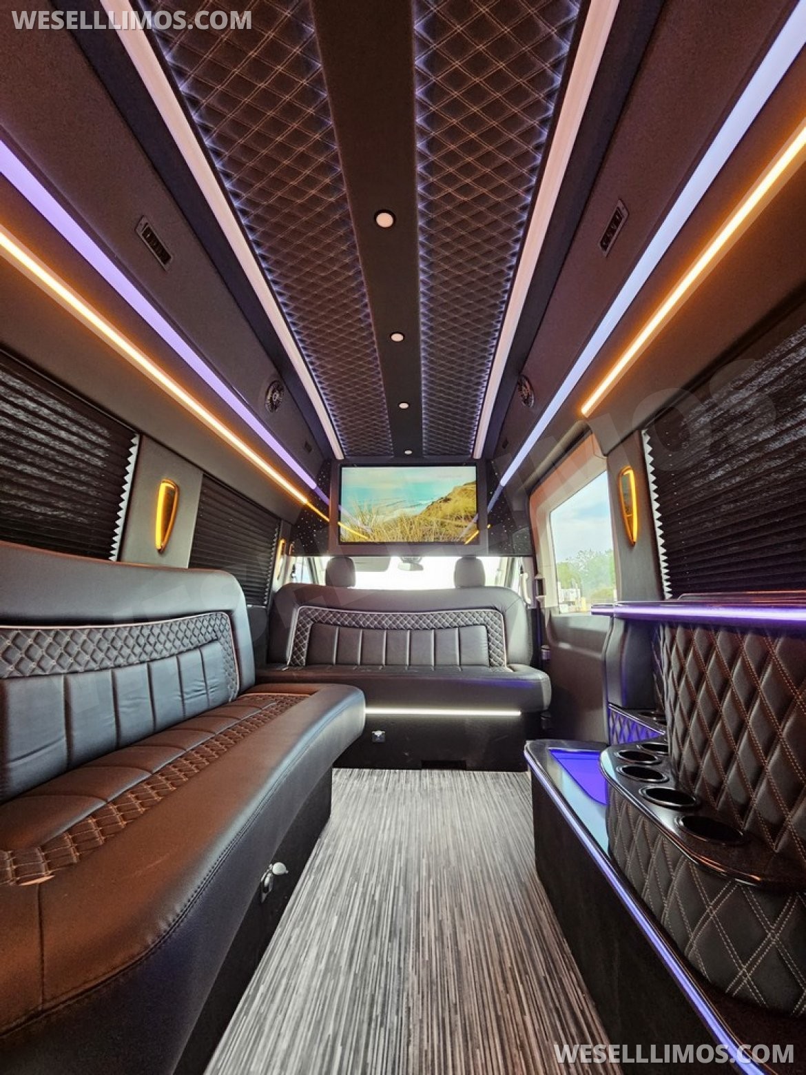 Photo of Limo Bus for sale: 2023 Ford Transit 350 Dual Rear Wheels 264" by Global Motor Coach