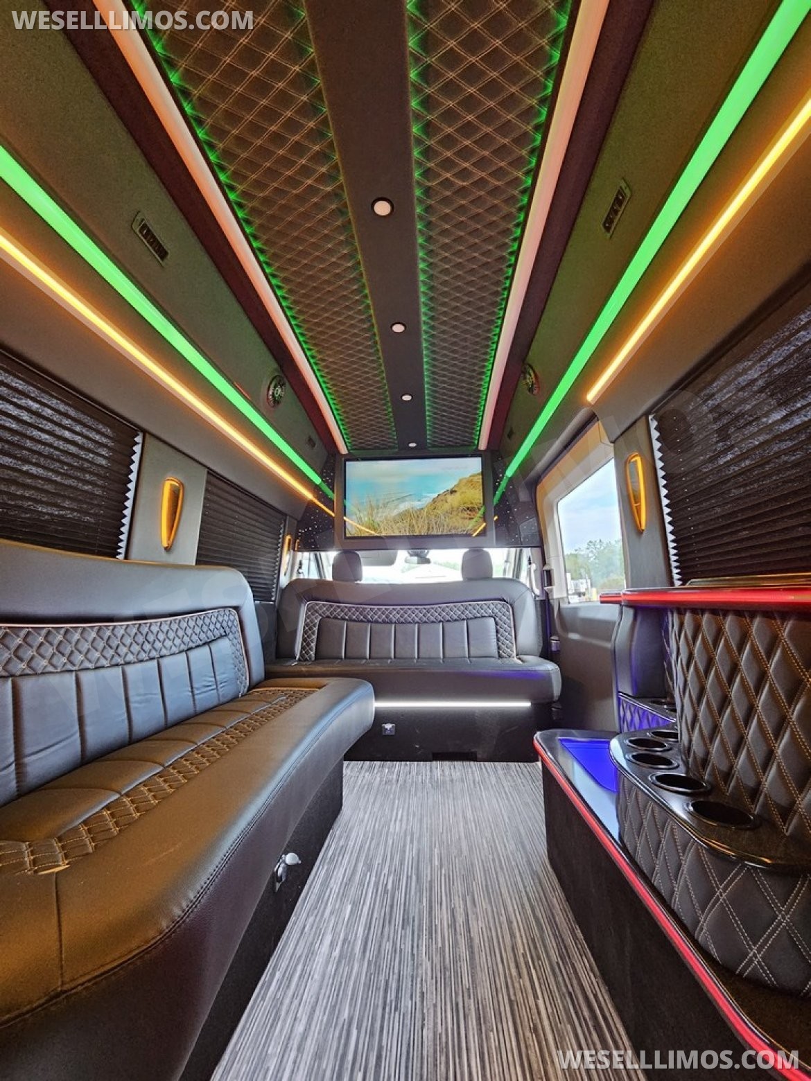 Photo of Limo Bus for sale: 2023 Ford Transit 350 Dual Rear Wheels 264" by Global Motor Coach