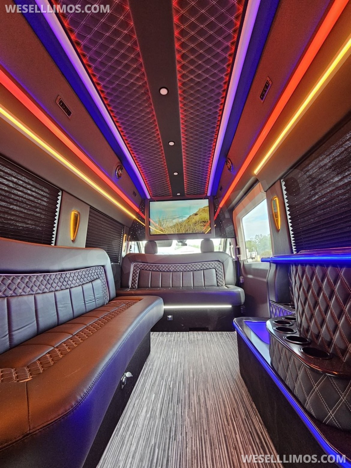 Photo of Limo Bus for sale: 2023 Ford Transit 350 Dual Rear Wheels 264" by Global Motor Coach