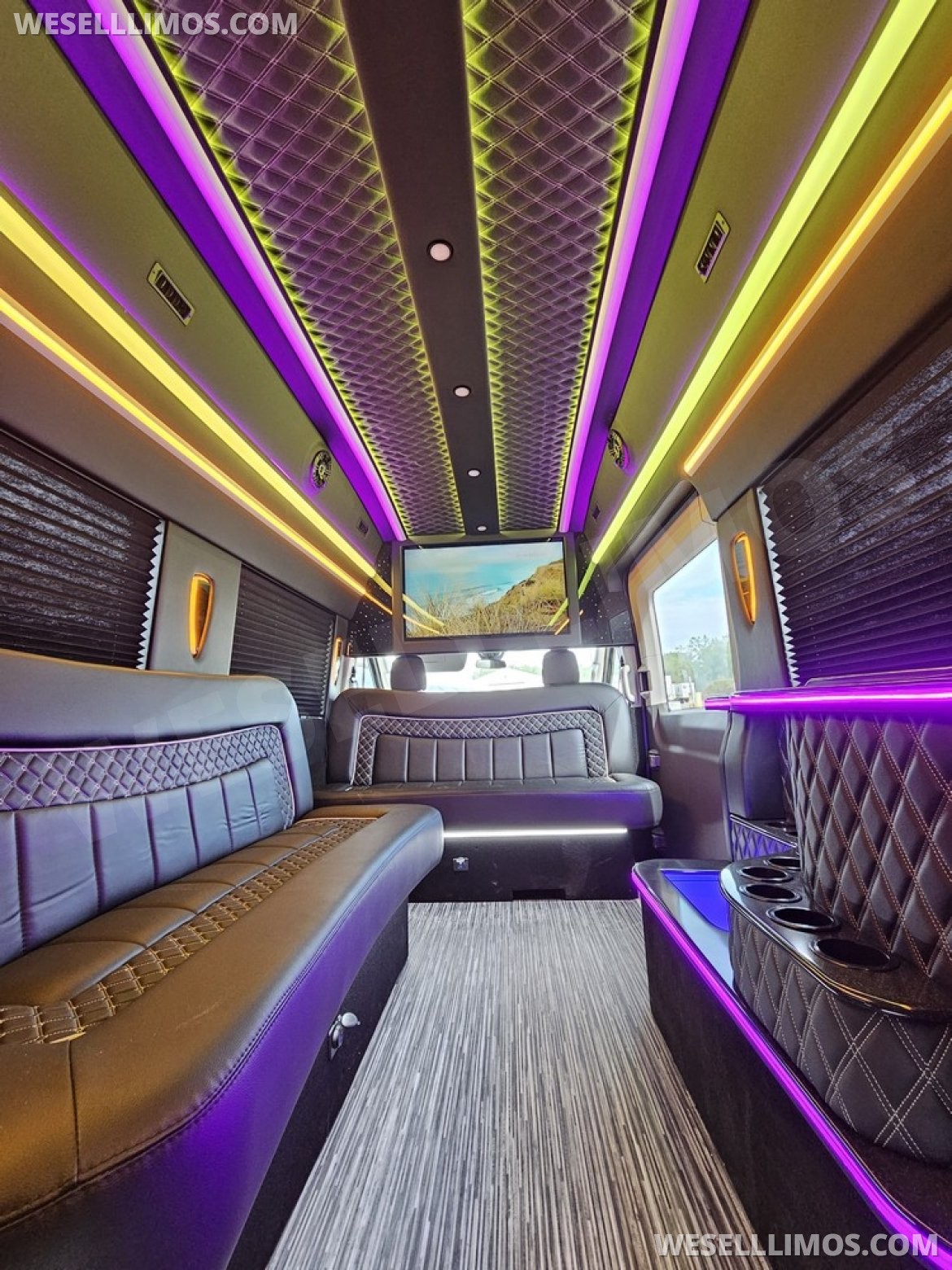 Photo of Limo Bus for sale: 2023 Ford Transit 350 Dual Rear Wheels 264" by Global Motor Coach