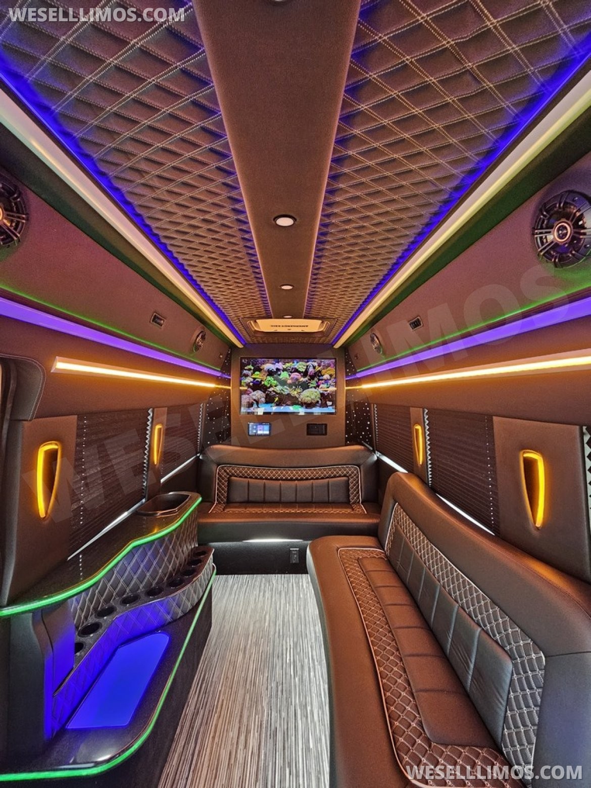 Photo of Limo Bus for sale: 2023 Ford Transit 350 Dual Rear Wheels 264" by Global Motor Coach