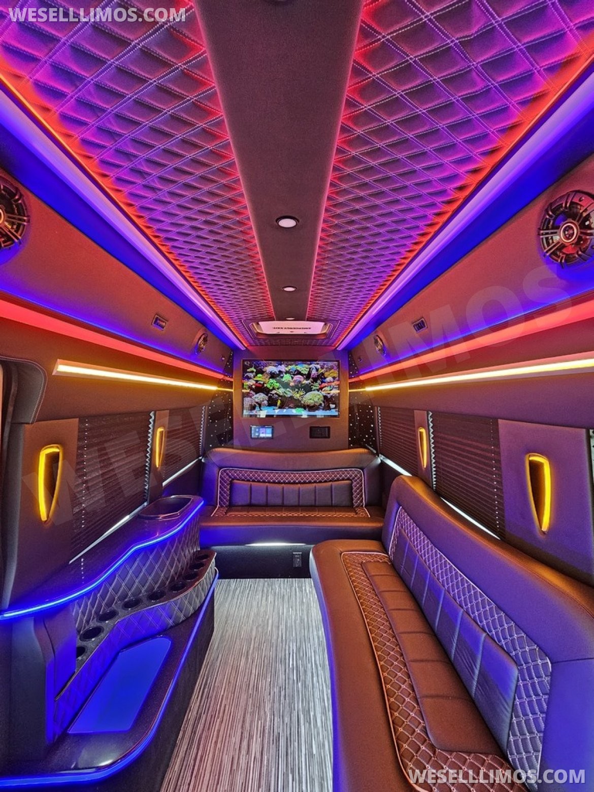 Photo of Limo Bus for sale: 2023 Ford Transit 350 Dual Rear Wheels 264" by Global Motor Coach