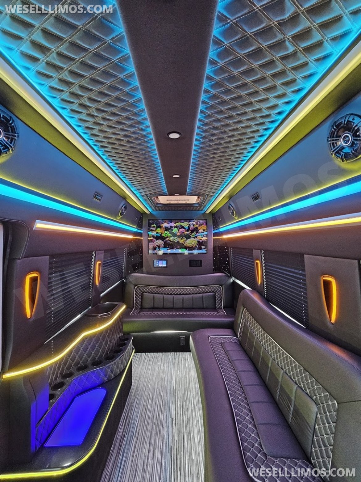 Photo of Limo Bus for sale: 2023 Ford Transit 350 Dual Rear Wheels 264" by Global Motor Coach