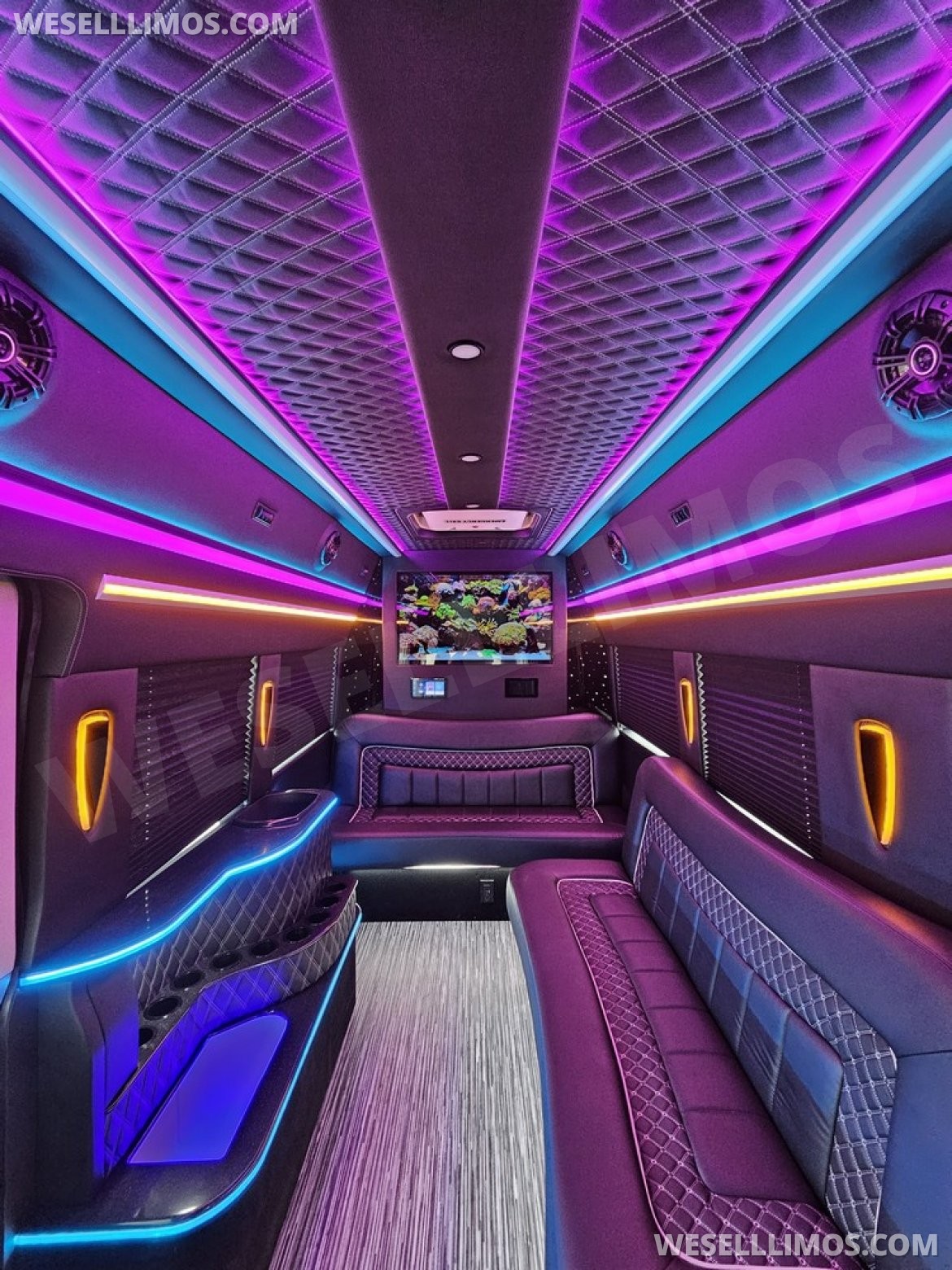 Photo of Limo Bus for sale: 2023 Ford Transit 350 Dual Rear Wheels 264" by Global Motor Coach