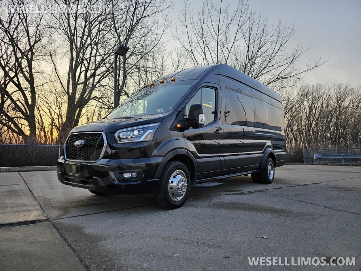 Photo of Limo Bus for sale: 2023 Ford Transit 350 Dual Rear Wheels 264" by Global Motor Coach
